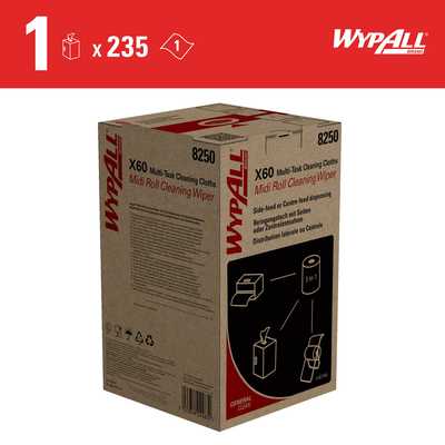 WYPALL X60 8250 CHIFFON DE NETTOYAGE LÉGER MIDI ROLL