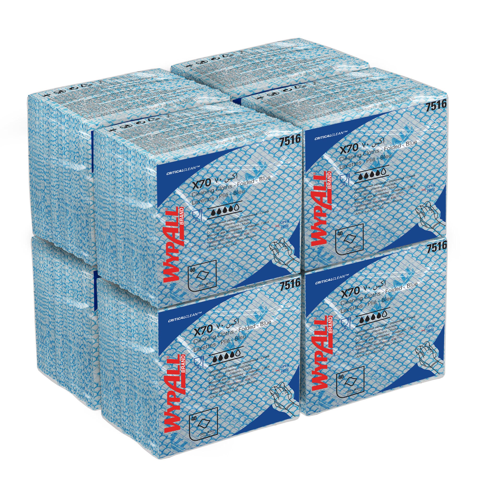 WYPALL X70 - 7516 LAVETTE DE NETTOYAGE BLEU