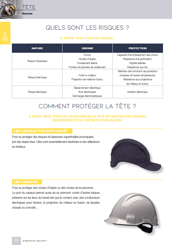 PROTECTION DE LA TÊTE